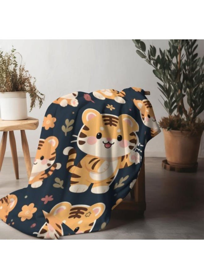 عام بطانية رقيقة من الفانيلا الكرتونية للأطفال والرضع (دافئة ومريحة، ومناسبة للنوم والألعاب) 70 سم * 100 سم - Image 4