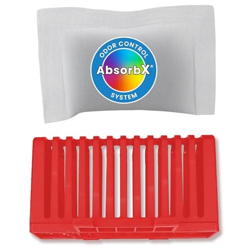 SensorCan SensorCan AbsorbX Odor Filter Kit for Automatic 13 Gallon Touchless Sensor Trash Can Includes Compartment and One Natural Carbon Deodorizer 
