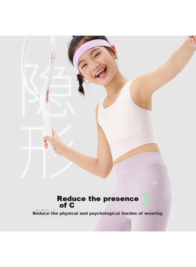 Q21 Girls' Underwear, Puberty Student Bra, Breathable, Sweat-absorbing, Sports, Anti-shock, Seamless Development Vest - Image 5