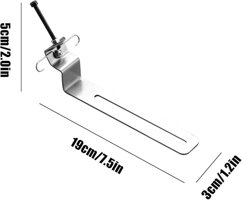 أقواس رفوف عائمة من الفولاذ المقاوم للصدأ بتصميم لا يتطلب الحفر، ومعدات تثبيت على الحائط مقاومة للصدأ - Image 3
