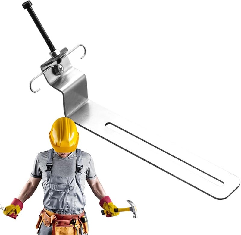 أقواس رفوف عائمة من الفولاذ المقاوم للصدأ بتصميم لا يتطلب الحفر، ومعدات تثبيت على الحائط مقاومة للصدأ - Image 2