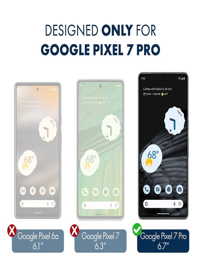 ArmorSuit (2 Pack MilitaryShield Screen Protector designed for Google Pixel 7 Pro [6.7 Inch] (2022) Case Friendly HD Clear Film - Made in USA - Image 2