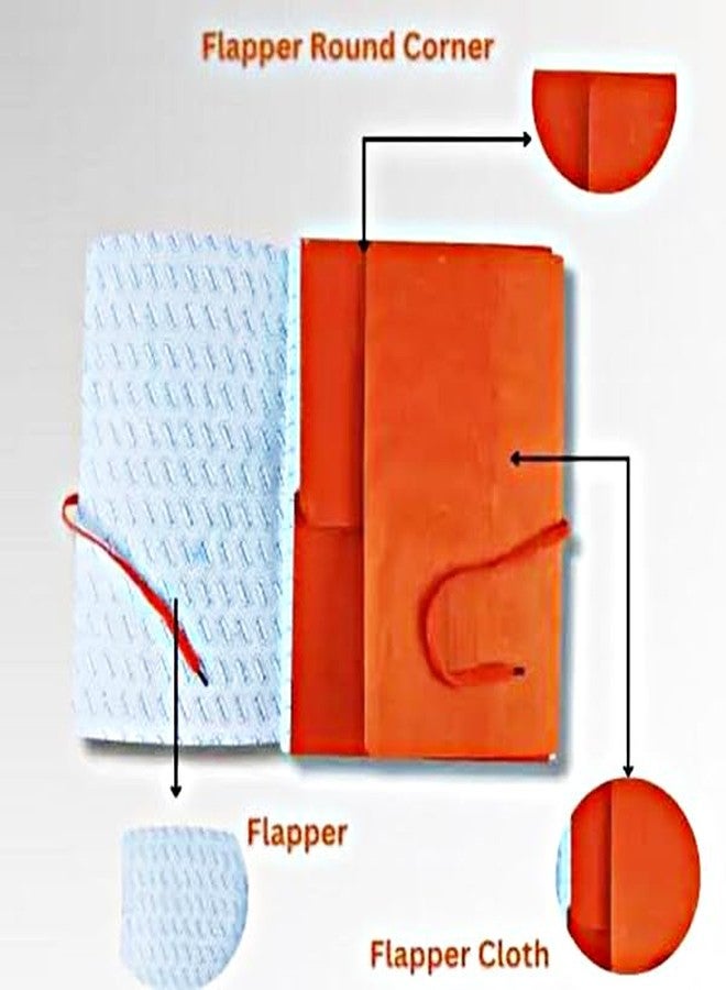 Shopper52 4 Flap File with a lace to tie (Cloth Coated Corners) (Size: 10 X 14 inch) (Pack of 4) - FILE-4FLAP - Image 3