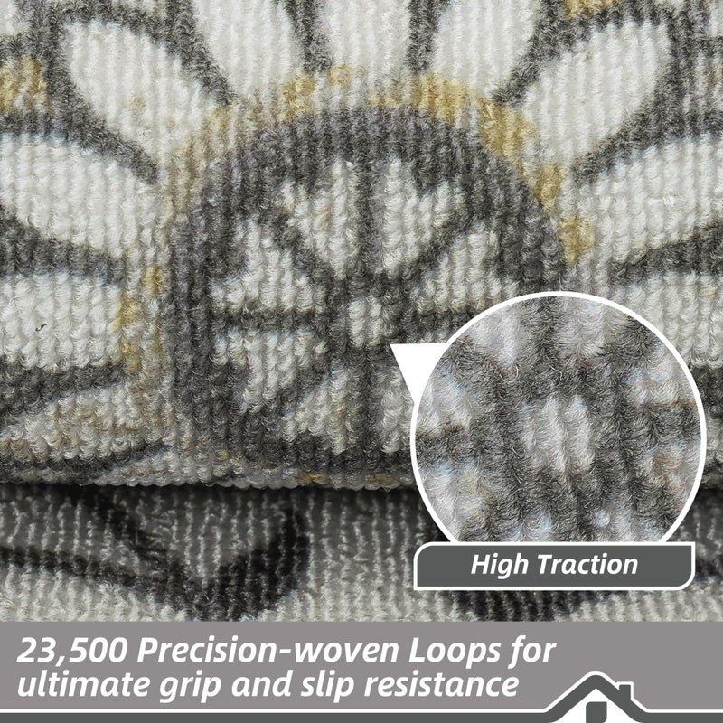 BEQHAUSE Stair Treads for Wooden Steps Non-Slip Machine Washable Carpet Stair Treads 8"X30" Soft Indoor Stair Runner for Kids Elders and Pets, 100% Polyester, TPE Backing, 15pcs, Grey - Image 4