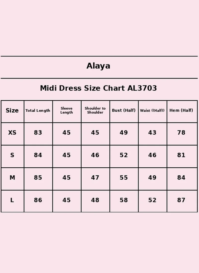 Alaya Blue Women Embroidered  Scalloped Lace Trim Cotton Midi Dress -AL3703 for Women | Best Price UAE