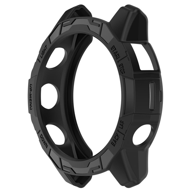Disscool غطاء حالة متوافق مع Garmin EPIX Pro 51mm/Fenix 7X Pro/Fenix 7X، غطاء حماية مضاد للسقوط من PC بديل، ملحقات ساعة ذكية (51mm/أسود) - Image 4