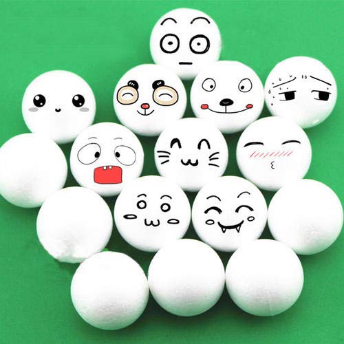 Crafare 4 Inch Craft Foam Balls White 24Pcs for Spring Crafts Making Handmade Smooth Polystyrene Foam Ball for School Projects DIY Wedding Holiday Christmas Crafts - Image 3
