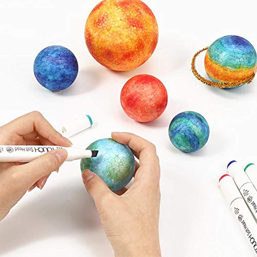 Crafare 4 Inch Craft Foam Balls White 24Pcs for Spring Crafts Making Handmade Smooth Polystyrene Foam Ball for School Projects DIY Wedding Holiday Christmas Crafts - Image 5
