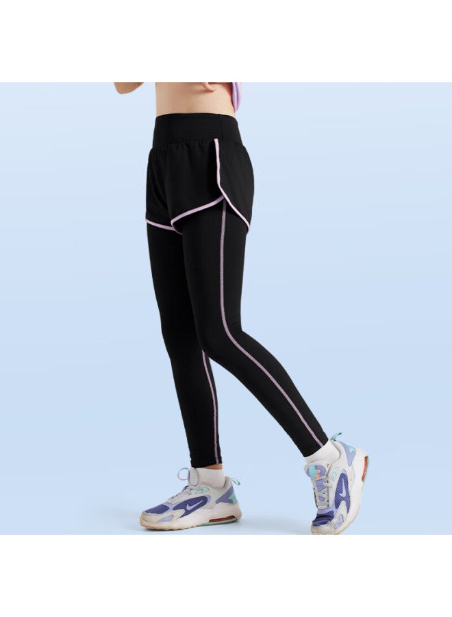 Fandimu Kids Sports Suit High Elastic Breathable Running Adult Parent-child Yoga Training Badminton Basketball Football Training Suit - Image 2