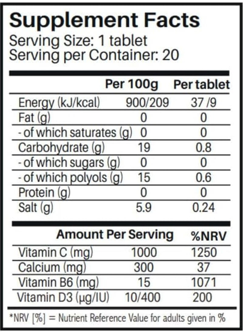 SUNSHINE NUTRITION - Cal-C 1000 With Calcium, Vitamin C, Vitamin D And B6 - Image 1
