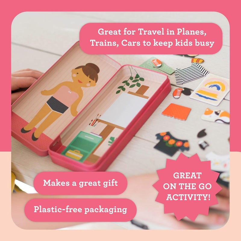 Petit Collage Shine Bright Magnetic Dress Up At The Studio – Magnetic Game Board with Mix and Match Magnetic Pieces, Ideal for Ages 3+ – Includes 2 Scenes and 25 Creative Magnetic Pieces - Image 4