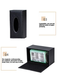 ZCM-HAPPY 2-Piece Leather Tissue Box Pumping Paper Box  - Image 3