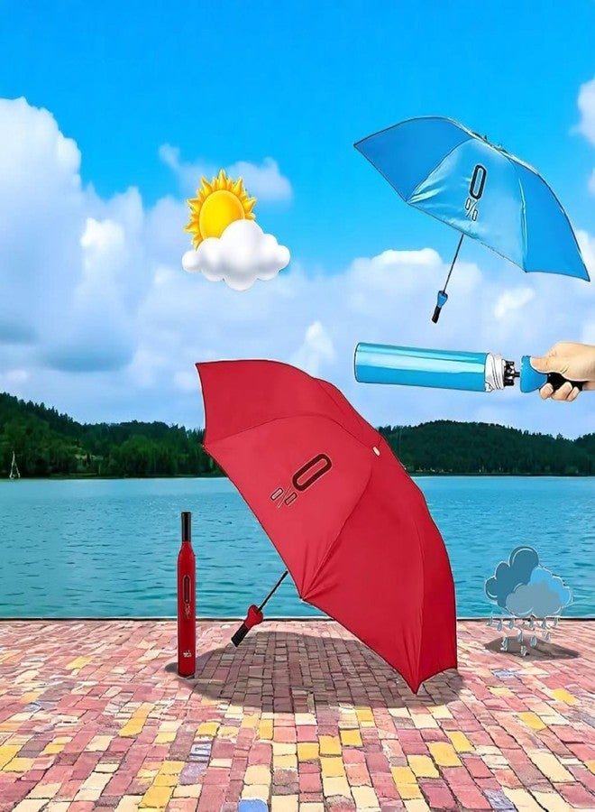 ستايلبيس مظلة سفر أوتوماتيكية قابلة للطي من ستايل بيس بتصميم أنيق وعملي - مقاومة للرياح والمطر، مزودة بآلية فتح/إغلاق تلقائية، مقاومة للمطر والأشعة فوق البنفسجية، مناسبة للرجال والنساء (ألوان زاهية) - Image 4