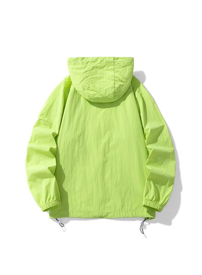 Song Feng Ya Summer Color-matching Thin Sports Outdoor Sun Protection Suit Couple's Coat Men's Breathable Loose Men's Hooded Sun Protection Suit For Men  - Image 2