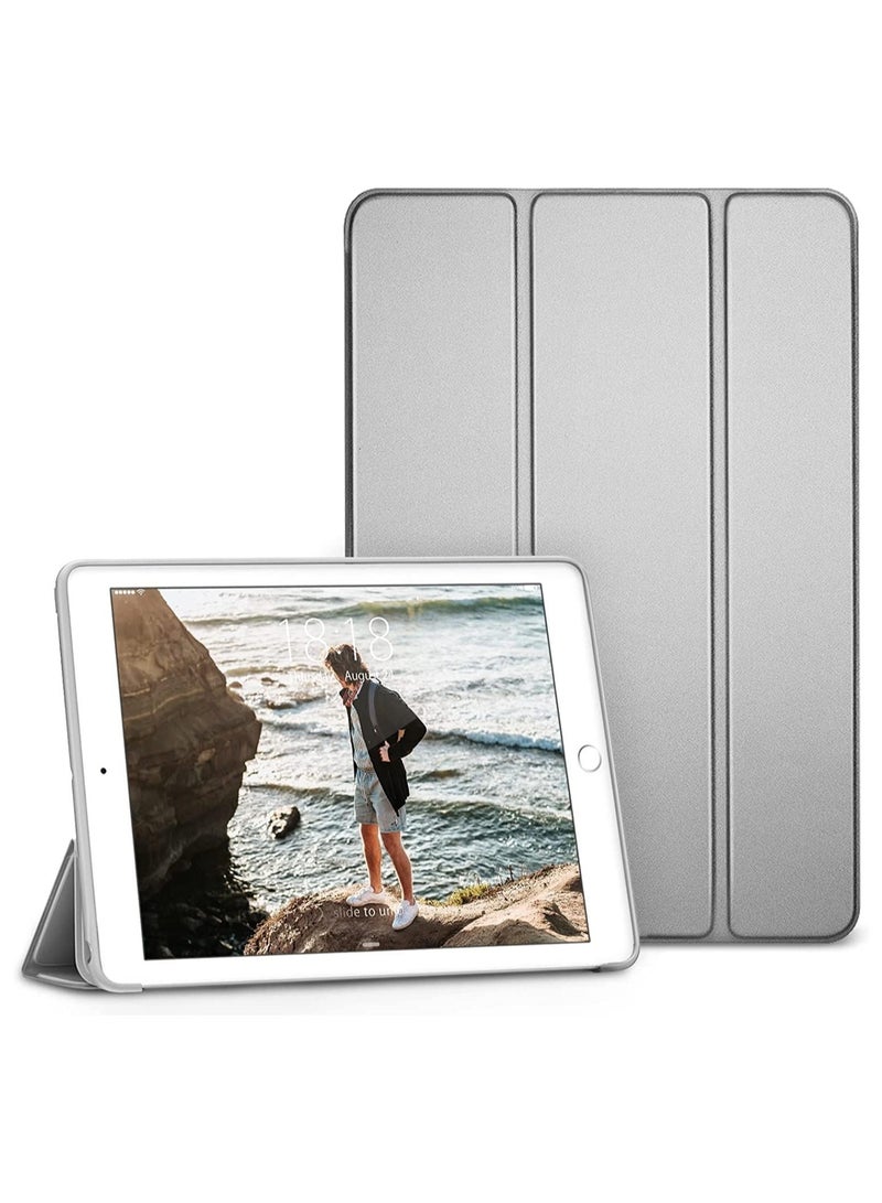 ELTRAZONE iPad 9th/8th/7th Generation case (2021/2020/2019) iPad 10.2-Inch Case with Pencil Holder [Sleep/Wake] Slim Soft TPU Back Smart Magnetic Stand Protective Cover Cases - Image 1