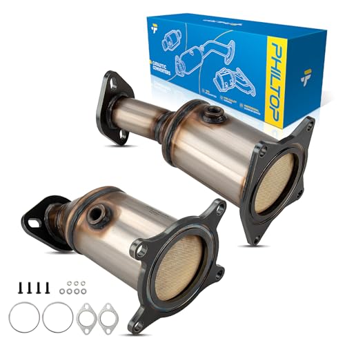 PHILTOP Catalytic Converter by PHILTOP Replacement for Edge 2007-2010, Sable 2008-2009, CX-9, 6, MKZ, MKX, MKS, Taurus X, Taurus, Fusion, Flex, Catalyst Convert 16491, 2 Packs - Image 1