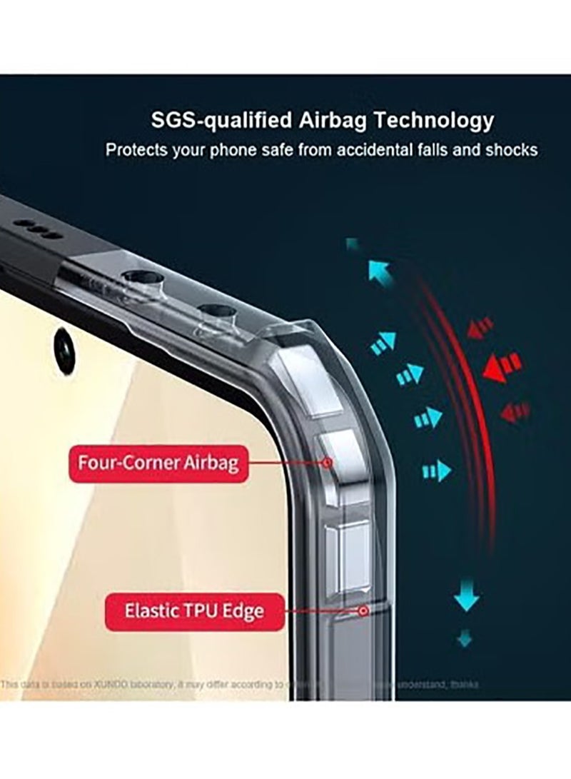 Case Compatible with Samsung Galaxy A56, [Droproof] [Sweat-Proof] [Fingerprint-Proof] Shockproof Protective Phone Case-Black  - Image 3