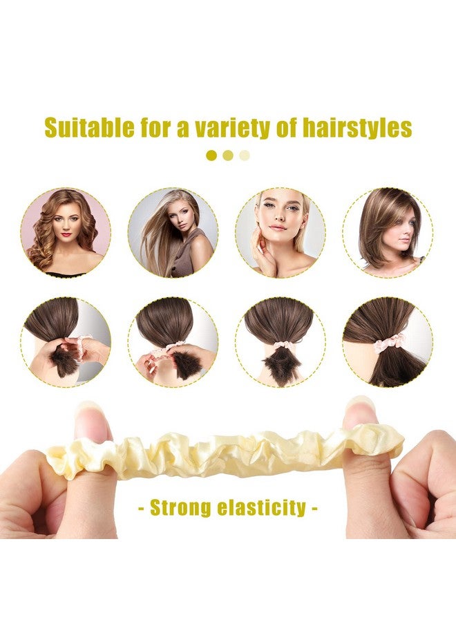 بينج شاو ماي 24 قطعة من ربطات الشعر الساتان، 20 لونًا من ربطات الشعر الحريرية المريحة وربطات الشعر الرفيعة وربطات ذيل الحصان المرنة للنساء والفتيات كهدية - Image 2