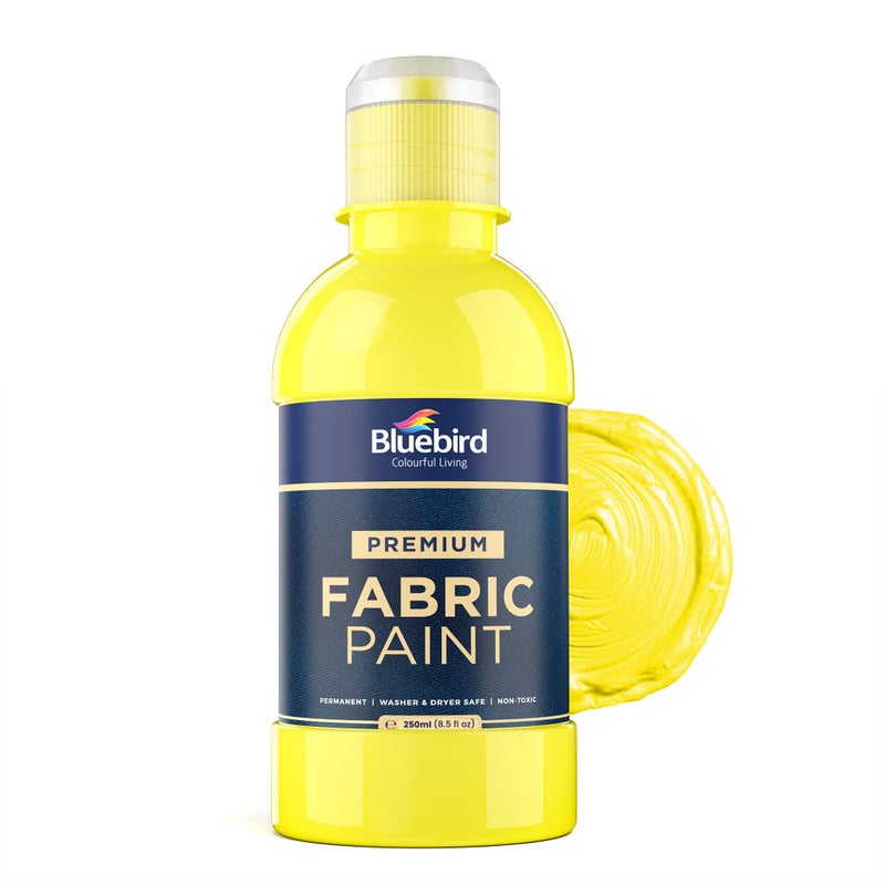 BLUEBIRD Fabric Paint Lemon Yellow 85 Fl Oz Permanent Fabric Paints for Clothes Furniture Upholstery - Image 2