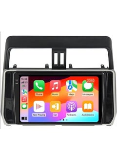 Android Car Stereo For Toyota Prado Screen 2018 2019 2020 2021 2022 With Apple Carplay Android Auto Wireless WiFi DSP Radio 4G AHD Camera Included Quick Boot Fast Interface (8+128GB 2K 360D Cameras)