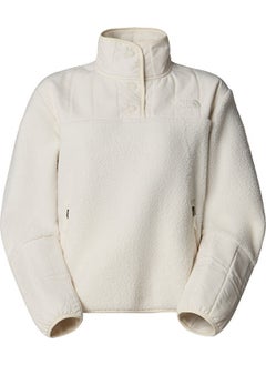 THE NORTH FACE W Cragmont Flecce 1/4 Snap Women's Polar Sweatshirts NF0A84IBQLI1 Beige  - Image 1