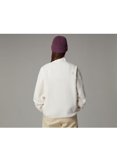 THE NORTH FACE W Cragmont Flecce 1/4 Snap Women's Polar Sweatshirts NF0A84IBQLI1 Beige  - Image 3
