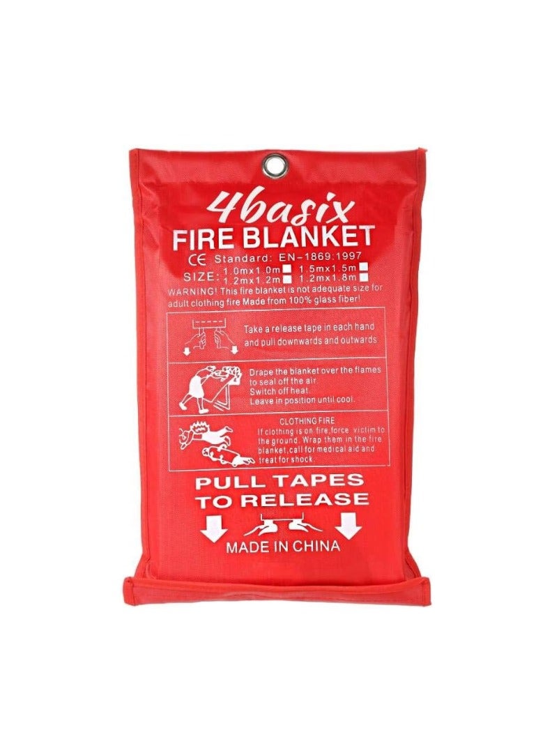 KNP KNP Fire Blanket 1.2M x 1.8M is a Critical Safety Tool Designed to Extinguish Small Fires Quickly and Efficiently Making it an Essential Addition to any Home Kitchen Workplace or Vehicle. - Image 1