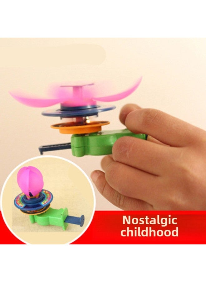 After 8090 Nostalgic Toys Hand Push Windmill Lotus Hand Push Flint Lotus Lamp Childhood Children's Toys Manufacturers Wholesale-Specifications:8*3*5cm  - Image 1