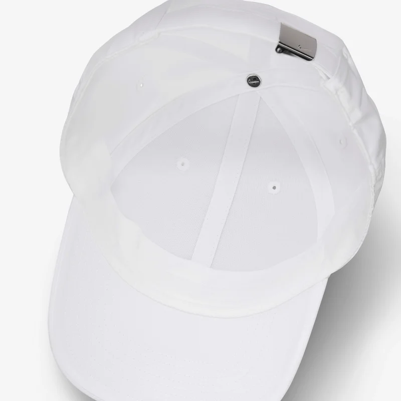 Nike White Club Structured Metal Swoosh Cap  | Best Price UAE