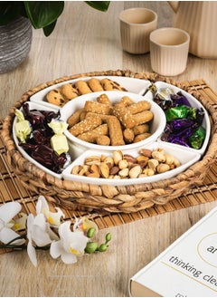 La Mesa 5 Pcs Section Tray With Sea Grass Basket  - Image 1
