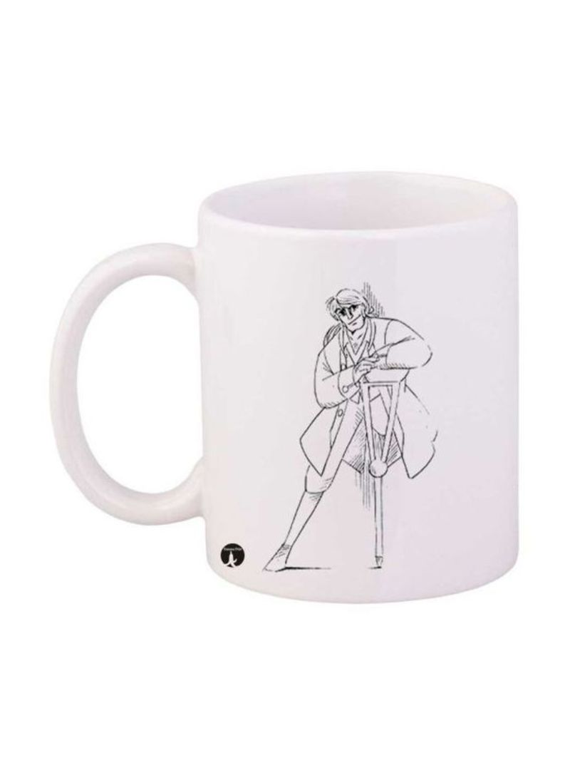 RKN Anime Jazeerat Al Kanz Printed Mug White/Black Standard Size
