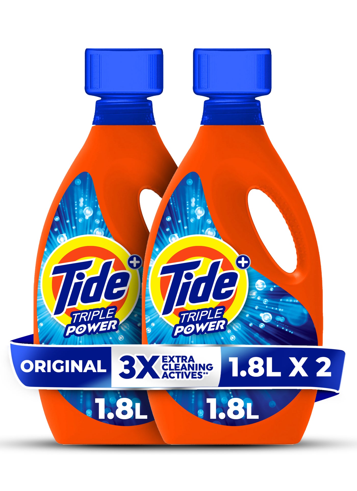 Tide Triple Power Original Liquid Detergent Dual Pack