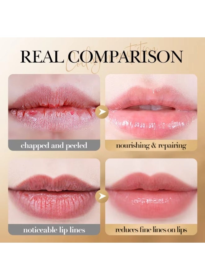 SADOER Pack Of 3 Collagen Anti Cracking Lip Balm 2.7g Moisturizing Hydrating Repairing Soft Smooth Lip Care - Image 3