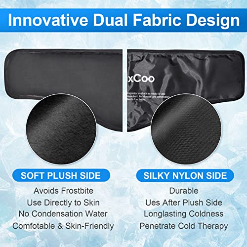 RelaxCoo Neck Ice Pack Wrap, RelaxCoo Reusable Gel Ice Pack for Neck Shoulders, Cold Compress Therapy for Pain Relief, Injuries, Swelling, Bruises, Sprains, Inflammation and Cervical Surgery Recovery - Image 3
