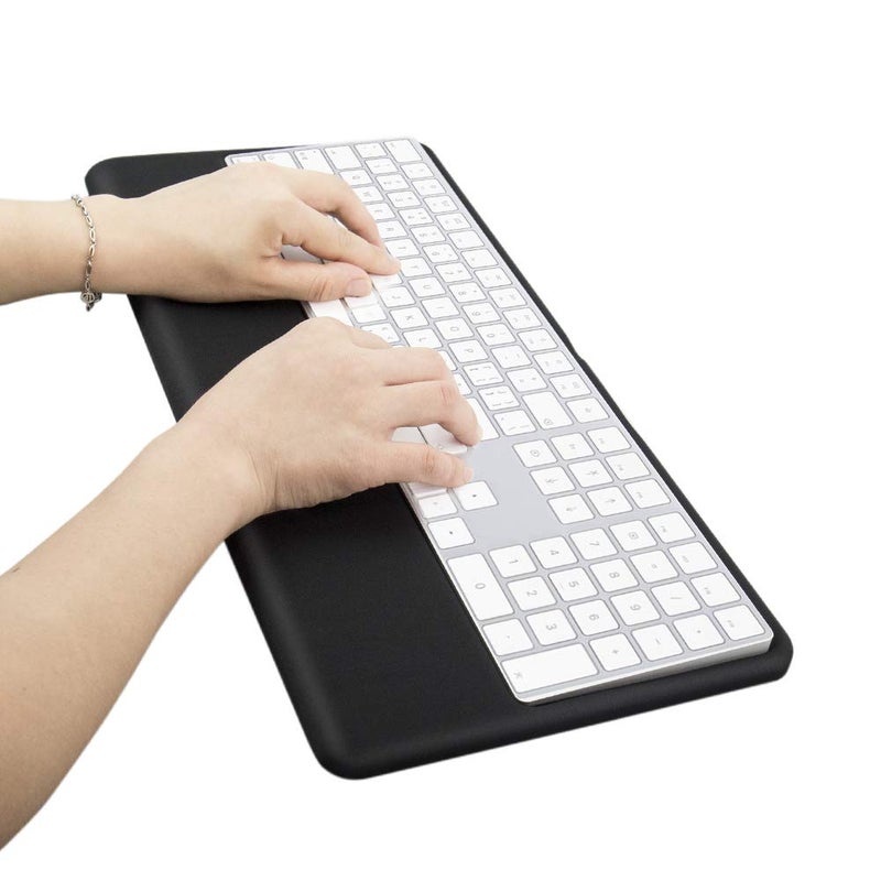 VAYDEER Magic Keyboard Wrist Rest Ergonomic Keyboard Stand Compatible with Magic Keyboard 2 with Numeric Keypad (Black Silicone) - Image 1