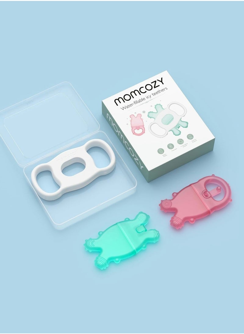 Momcozy Baby Teether Toys, Water Fillable Silicone Cold Teether, Baby Teething Toys Chill Teether, Baby Toys for Teething Relief 0-12 Months  - Image 3