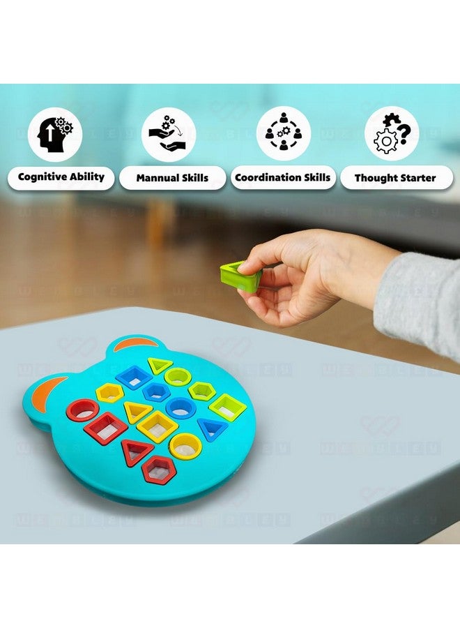 Wembley Shape Sorter Matching Board Game Color Sensory Educational Geometric Puzzles Learning Toy for Kids with 12 Cards 24 Patterns - Pack of 2 - Image 5