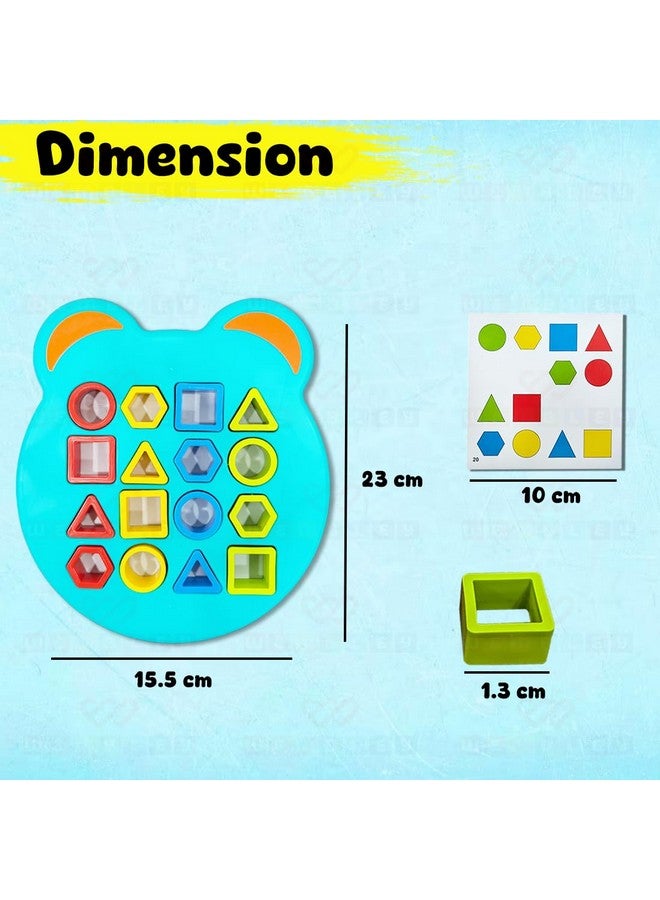 Wembley Shape Sorter Matching Board Game Color Sensory Educational Geometric Puzzles Learning Toy for Kids with 12 Cards 24 Patterns - Pack of 2 - Image 2