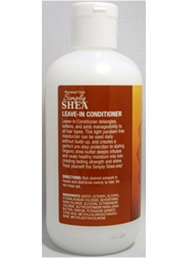 Simply Shea - Leavein Conditioner With Organic Shea Butter (Parabenfree) 8 Oz (2 Pack) - Image 1