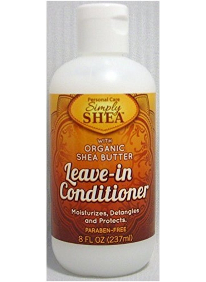 Simply Shea - Leavein Conditioner With Organic Shea Butter (Parabenfree) 8 Oz (2 Pack) - Image 1