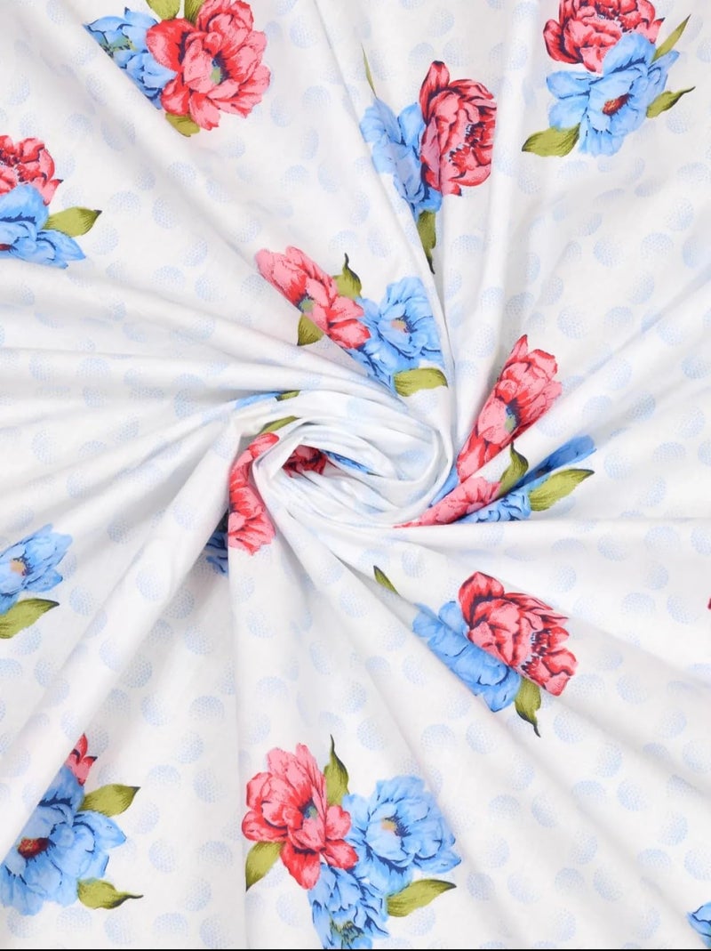 Bombay Dyeing King Size Bedsheet Cotton, 180 TC - Premium Cotton, Experience Premium Vintage Collection, with 2 Pillow Covers - VK05 (Violet) - Image 4