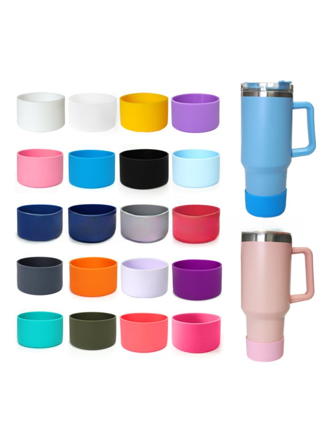 Cross-border Hot STANLEY Stanley Mug Silicone Sleeve Fit 30/40OZ Car Cup 7.5cm Diameter-Color:More White And Less Black-Specifications:7.5cm  - Image 3
