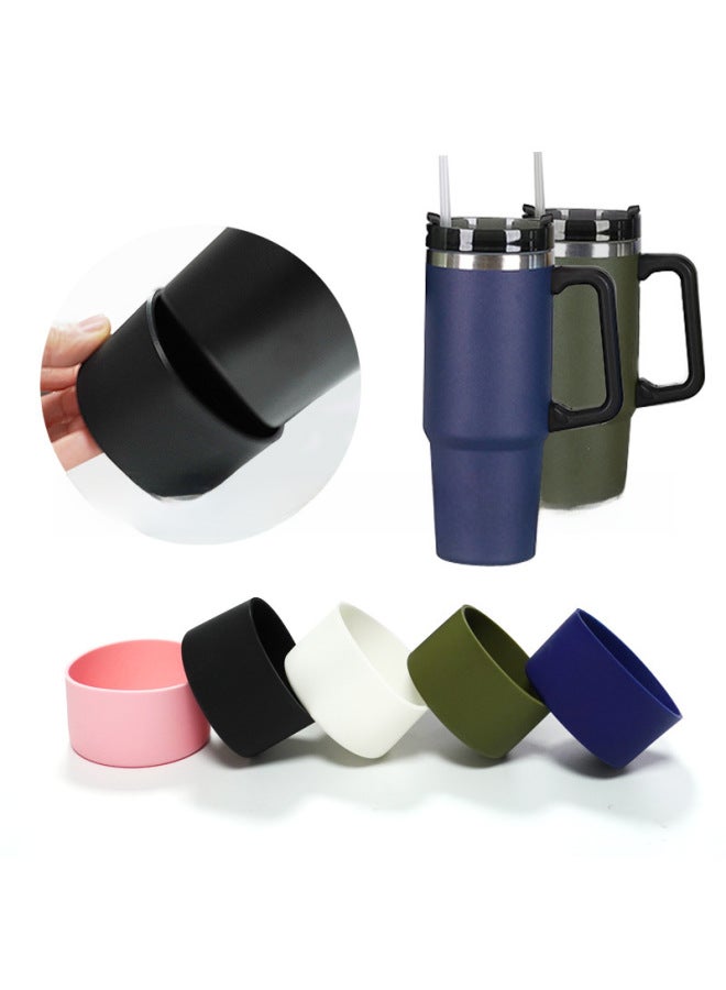 Cross-border Hot STANLEY Stanley Mug Silicone Sleeve Fit 30/40OZ Car Cup 7.5cm Diameter-Color:More White And Less Black-Specifications:7.5cm  - Image 5