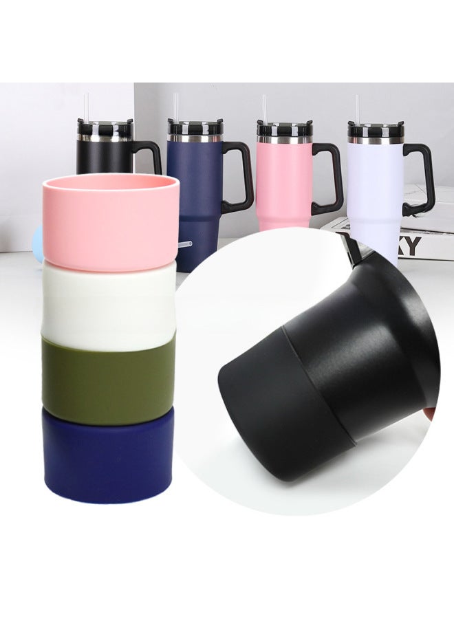 Cross-border Hot STANLEY Stanley Mug Silicone Sleeve Fit 30/40OZ Car Cup 7.5cm Diameter-Color:More White And Less Black-Specifications:7.5cm  - Image 4
