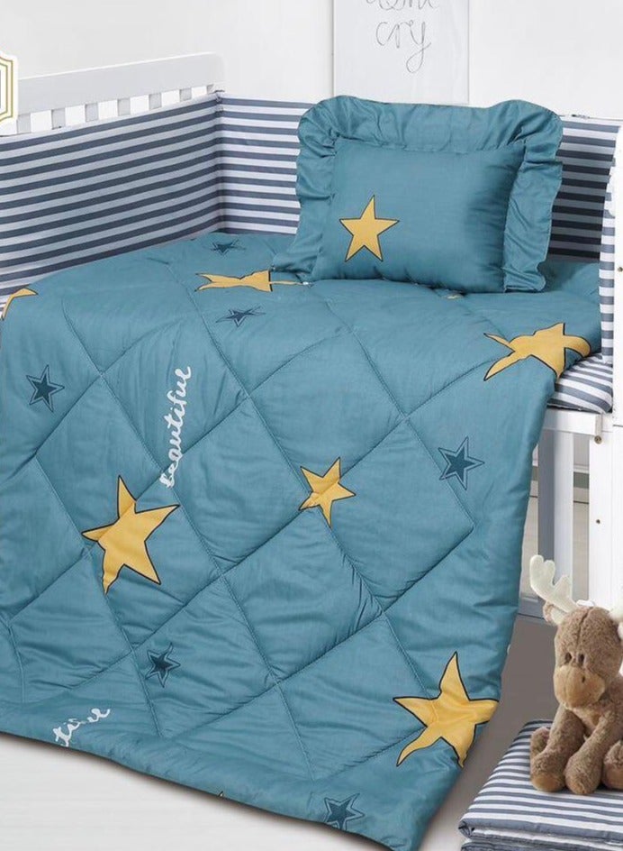 5 Piece Summer Baby Bed Bumper Set for Your Baby's Comfort - Image 2