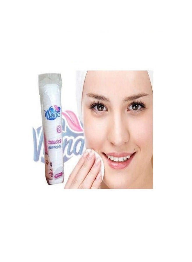 viona 2 Pack 100-Piece Make-Up Remover Cotton Pads White - Image 4