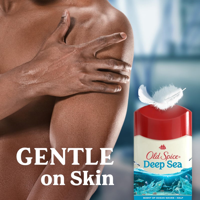 Old Spice أولد سبايس مزيل العرق ومضاد التعرق للرجال، حماية من العرق والرائحة على مدار 24/7، صلب غير مرئي، عميق البحر مع رائحة عناصر المحيط، 2.6 أونصة (عبوة من 2) - Image 5