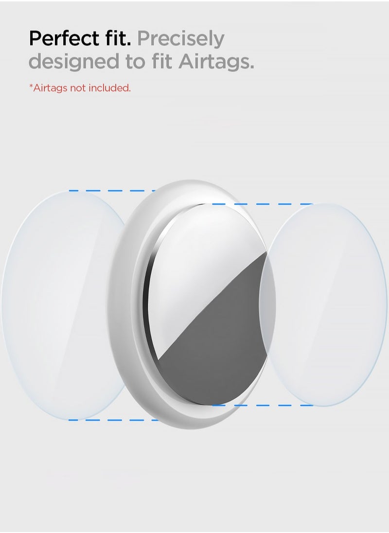 Spigen - 4-Piece AirSkin Shield Protective Film designed for AirTag - Image 1