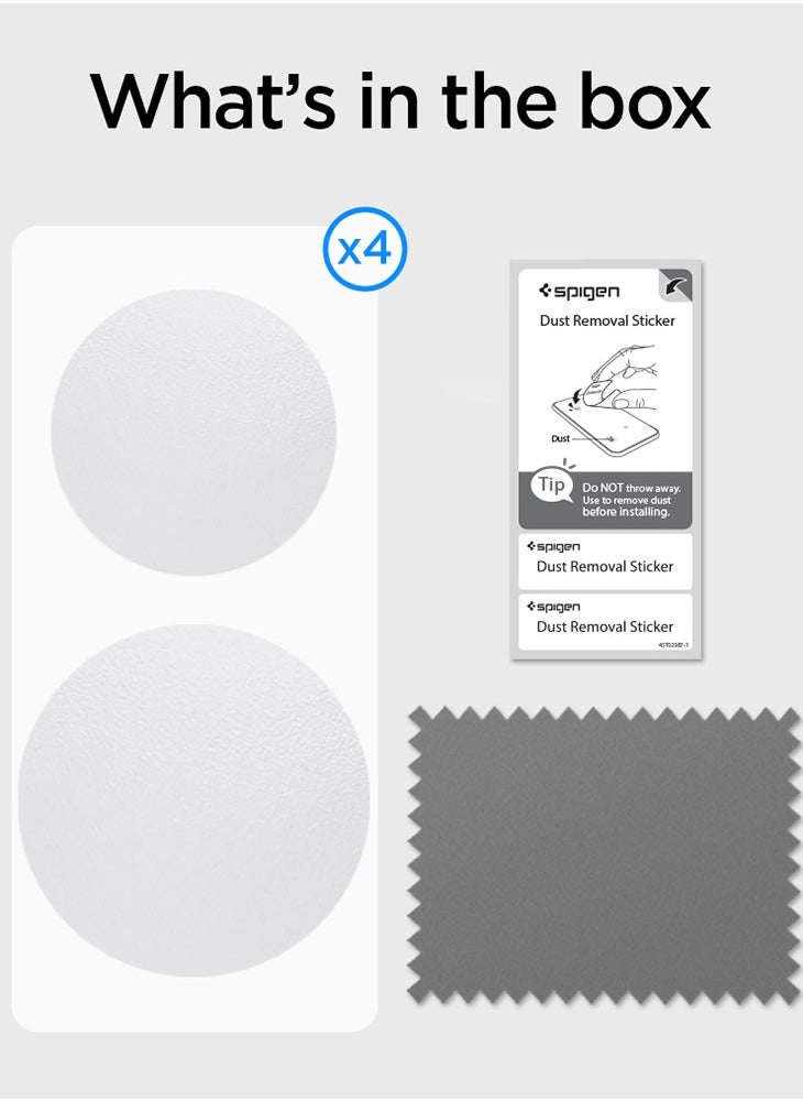 Spigen - 4-Piece AirSkin Shield Protective Film designed for AirTag - Image 1