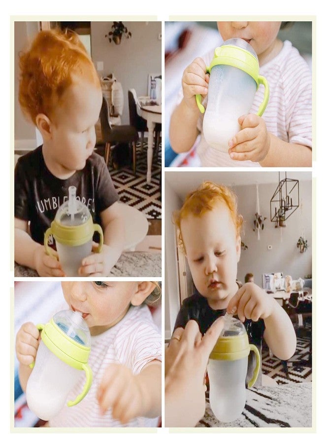 AnPei Straw Sippy Cup Transitional Nipple Kit for Comotomo Baby Bottles, 5 oz and 8 oz - Image 4